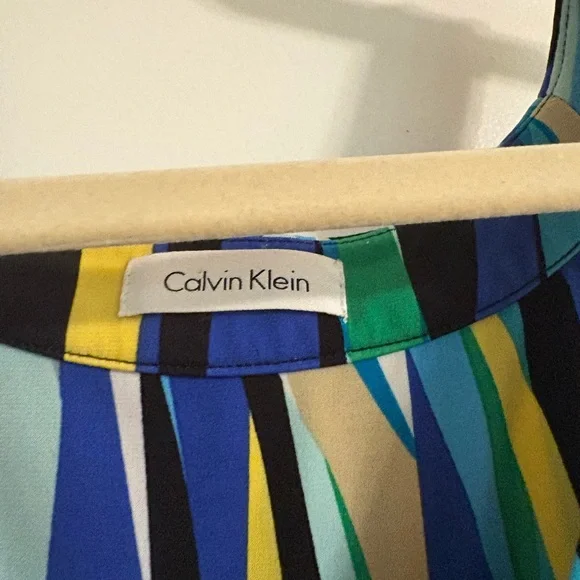 Calvin Klein Blue and Black Halter Sundress - Picture 2 of 2